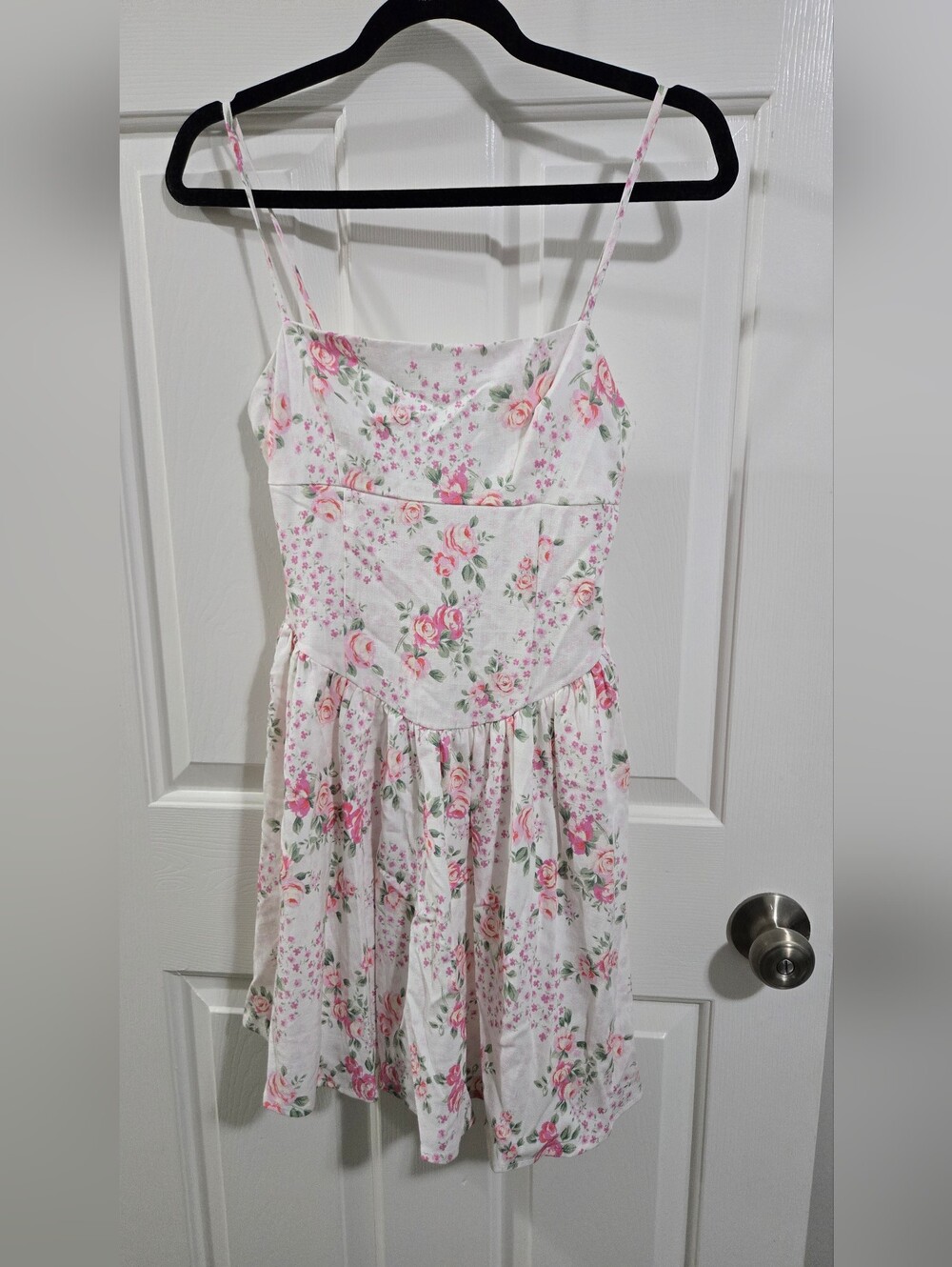 Altar'd State the Tadley Floral Pink Mini Dress Nwot - Picture 2 of 8